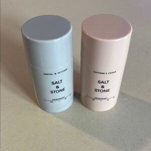 Salt & Stone Deodorant Set - Santal & Vetiver, Saffron & Cedar